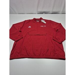 Arkansas State Jacket Mens 3XL Red NCAA Football Adidas Windbreaker Sideline